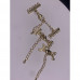 Карабин, замочек на многорядное украшение, (3 ряда), латунь, под золото, с удлинителем 5 см, цена за шт арт. 14315