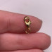 Карабин, замочек, латунь, под золото, 9 мм, с соединительным колечком, цена за 1 шт арт. 14328
