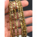 Каменные бусины, Гематит синтетический, бант, цвет золото, размер 4 мм, длина нити 38 см арт. 18180