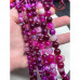Каменные бусины, Агат, тонированный, розово-фиолетовый микс, шарик гладкий, 6 мм, длина нити 38 см арт. 18287