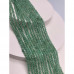 Каменные бусины, Авантюрин натуральный, зеленый, шарик огранка, 3 мм, длина нити 38 см арт. 18286