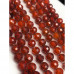 Каменные бусины, Цирконий кубический, (т.н. Циркон), оранжевый кристалл, шарик, огранка, 6 мм, длина нити 38 см арт. 18559