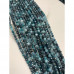 Каменные бусины, Турмалин, голубой, люкс, шарик огранка, 4 мм, длина нити 38 см арт. 18566