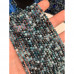 Каменные бусины, Турмалин, голубой, люкс, шарик огранка, 4 мм, длина нити 38 см арт. 18566