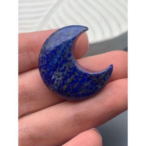 Сувенир, Лазурит, луна (месяц), размер 30 мм, цена за 1 шт.
