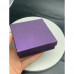 Подарочная коробочка, с ложементом, картонная, фиолетовая, размер 90х90х30 мм арт. 18689