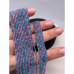 Каменные бусины, Цирконий кубический, (т.н. Циркон), кристалл голубой микс, шарик огранка, 2 мм, длина нити 38 см арт. 16362