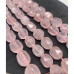 Каменные бусины, Розовый Кварц, фриформы, огранка, размер ~13х16 мм, длина нити 38 см арт. 18772