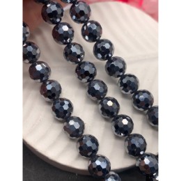 Каменные бусины, Терагерц, Люкс, шарик огранка, 10 мм, длина нити 38 см