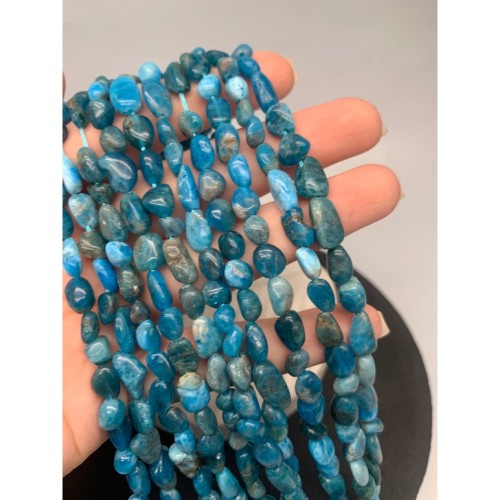 Каменные бусины, Апатит, фриформы, 8х6 мм, длина нити 38 см