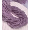 Каменные бусины, Аметист, лавандовый, шарик огранка, 2 мм, длина нити 38 см