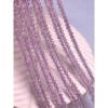 Каменные бусины, Аметист, лавандовый, рондель огранка 2х3 мм, длина нити 38 см
