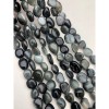 Каменные бусины, Соколиный глаз, серый, фриформы, 10х8 мм, длина нити 38 см