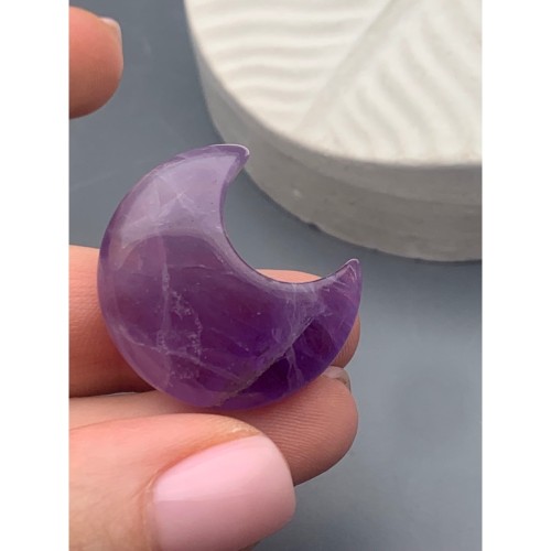 Сувенир, Аметист, луна (месяц), размер 30 мм, цена за 1 шт.