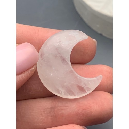 Сувенир, Горный хрусталь, Кварц, луна (месяц), размер 30 мм, цена за 1 шт.