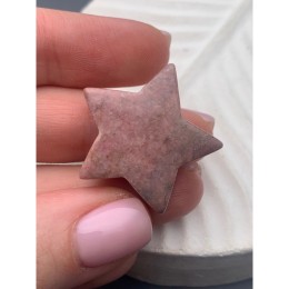 Сувенир, Родонит дендритовый, звезда, размер 30 мм, цена за 1 шт.