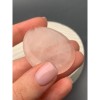 Сувенир, Розовый кварц, антистресс камень (Worry stone), размер 49х40 мм, толщина 7 мм, цена за 1 шт.