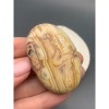Сувенир, Агат кружевной, (Crazy Agate), антистресс камень (Worry stone), овальный, размер 60х40 мм, толщина 20 мм, цена за 1 шт.