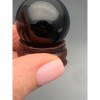 Сувенир, Агат черный, оникс, шар гладкий, размер 30 мм, цена за 1 шт.