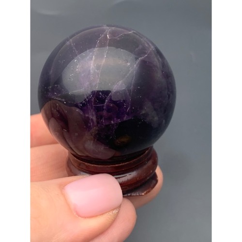 Сувенир, Аметист, люкс, шар гладкий, размер 40 мм, цена за 1 шт.