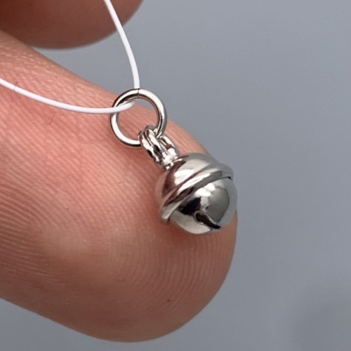 Подвеска, Колокольчик, модель 925, покрытие родий, размер 6 мм, цена за 1 шт.