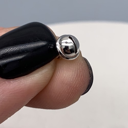 Подвеска, Колокольчик, модель 925, покрытие родий, размер 6 мм, цена за 1 шт.