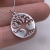 Подвеска, Дерево Жизни,  модель 925, покрытие родий, размер 17,5 мм, цена за 1 шт.