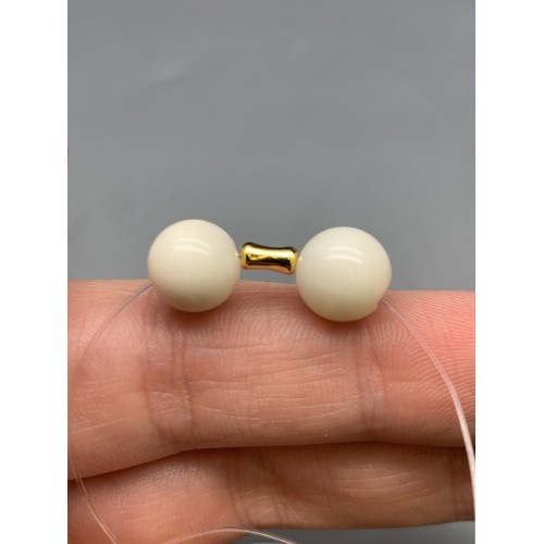 Разделитель, трубочка, модель SS 925, покрытие позолота, размер 6х3 мм, цена за 1 шт.