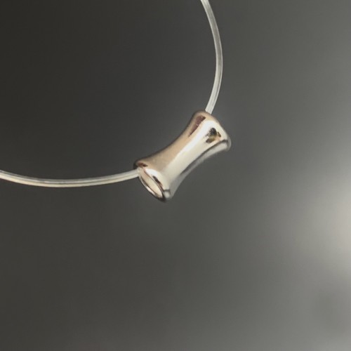 Разделитель, трубочка, модель SS 925, покрытие родий, размер 7х4 мм, цена за 1 шт.