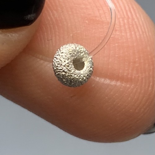 Разделитель, бублик, модель 925, алмазная огранка, покрытие родий, размер 4х2,5 мм, цена за 1 шт