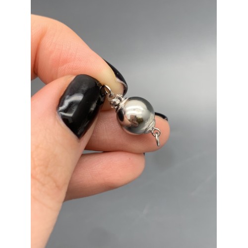 Замок - педальный, модель 925, покрытие родий, 10 мм, цена за шт