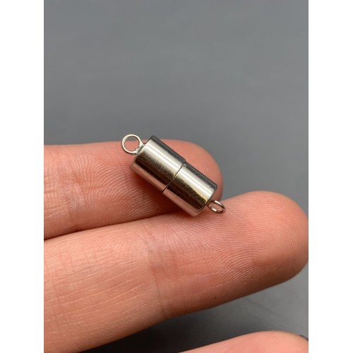 Замок, магнитный, модель 925, покрытие родий, 13х6,5 мм, цена за 1 шт.