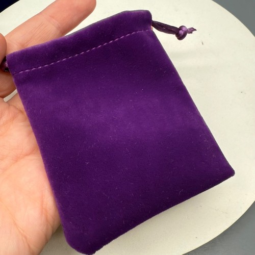 Мешочек, люкс, бархат, размер 9 х 7 см, фиолетовый