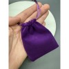 Мешочек, люкс, бархат, размер 9 х 7 см, фиолетовый