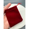Мешочек, люкс, бархат, размер 9 х 7 см, бордовый