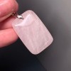 Подвеска, Розовый кварц, прямоугольник, размер 29х20х7 мм, цена за 1 шт.