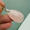 Подвеска, Розовый кварц, Капля, размер 30х17х7 мм, цена за 1 шт.