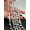 Каменные бусины, Горный хрусталь, столбики (трубочки), с гранями, размер~15х10 мм, длина нити 19 см