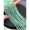 Каменные бусины, Хризопраз, экстра качество, люкс, шарик огранка, 6 мм, длина нити 19 см