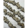 Каменные бусины, Яшма Далматиновая, фриформы, плоские брусочки. размер ~16-20х5 мм, длина нити 38 см