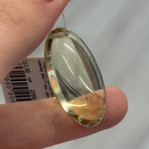 Подвеска №3, Цитрин, люкс, размер 34х17 мм, цена за 1 шт.