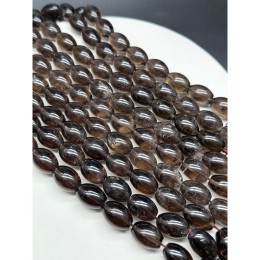 Каменные бусины, Раухтопаз, Дымчатый Кварц, фриформы, овальный бочонок, 18х13 мм, длина нити 19 см