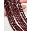 Каменные бусины, Гранат, экстра люкс, огранка, рондель, 5,5х3,5 мм, длина нити 39 см