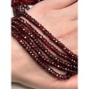 Каменные бусины, Гранат, экстра люкс, огранка, рондель, 5,5х3,5 мм, длина нити 39 см