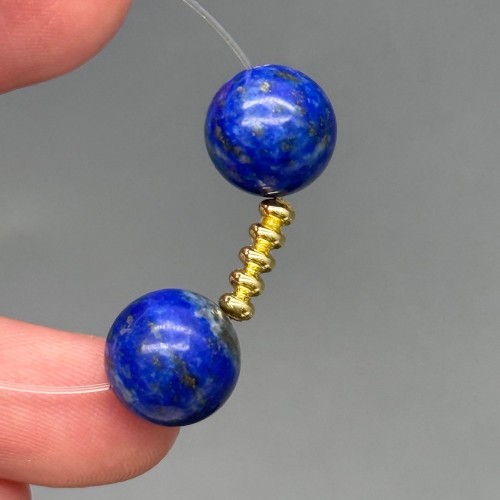 Бусина, разделитель, трубочка, латунь, цвет золото, размер 10х3 мм, цена за 10 шт