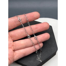 Цепь № 39, цвет серебро, размер звена 4х2 и 5 мм, цена за 0,5 метра