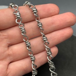 Цепь № 48, цвет серебро, размер звена 12х9 мм, цена за 0,5 метра