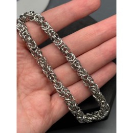 Цепь № 53, цвет серебро, размер звена 7 мм, цена за 0,5 метра