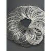 Мемори проволока для браслетов, цвет-светлое серебро, толщина 0,6 мм, диаметр 6 см, 20 витков