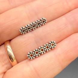 Разделитель, многорядный, из тайского серебра, размер 14х5 мм